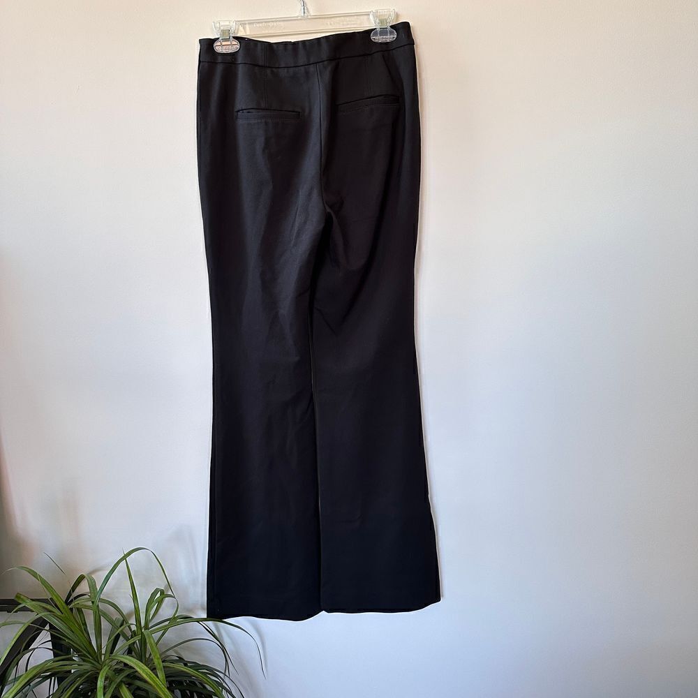 White House Black‎ Market Slim Flare Lace Up Detail Black Slacks 4